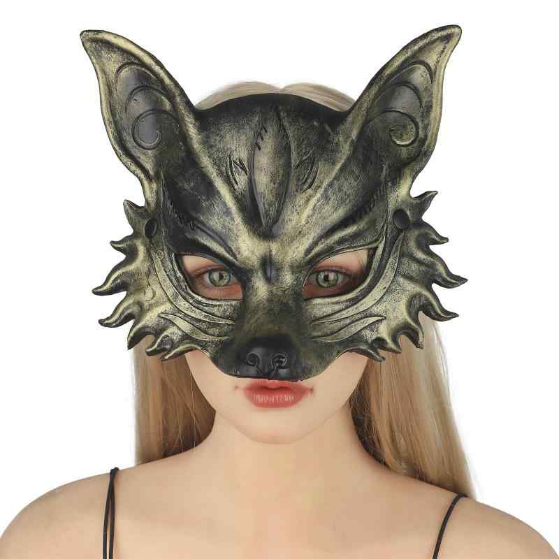 [FakeFace] 狐マスク ハロウィン コスプレ 動物マスク 狐 マスカレード 舞踏会 仮装グッズ 仮面 キツネ 肝試し 悪戯 ジョークグッズ パーティー 舞台・演劇道具 リアル 変装小物 おもちゃ
