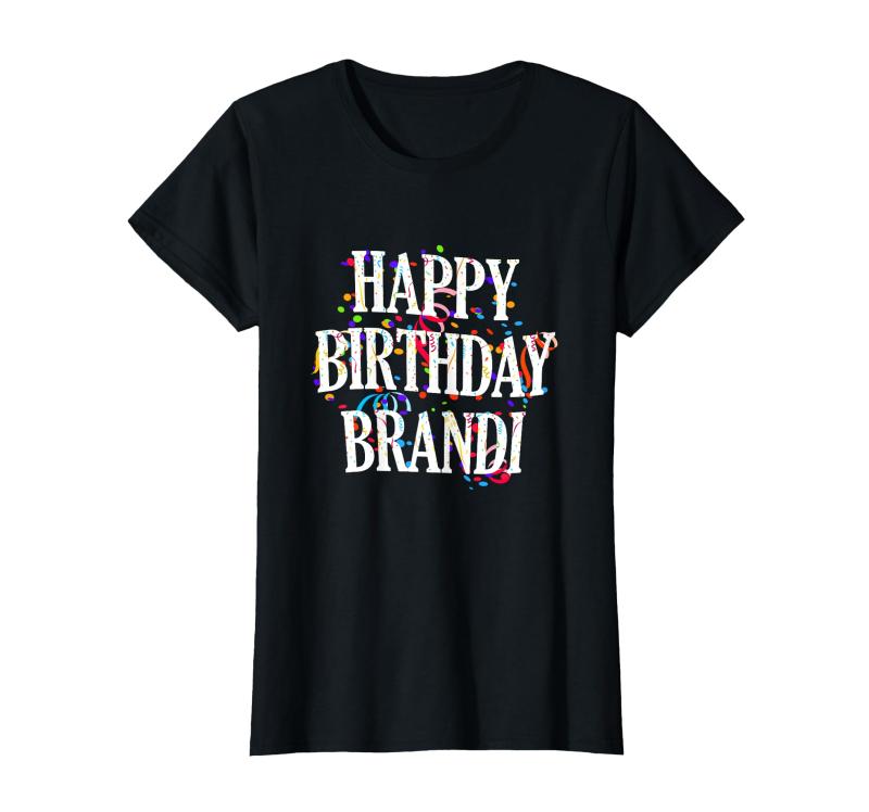 Happy Birthday Brandi First Name Girls Colorful Bday