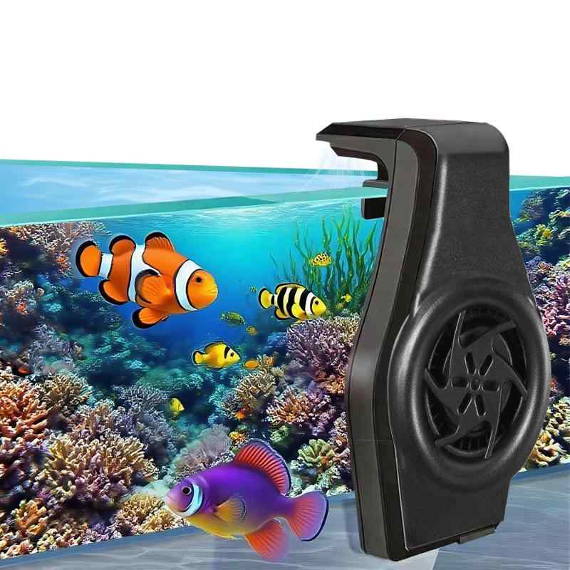 水槽用クーラー 水温昇進防止 魚夏対策 魚飼育用 小型 取り付け簡単 2 段階風量調整 USB 式水槽 水槽ク..