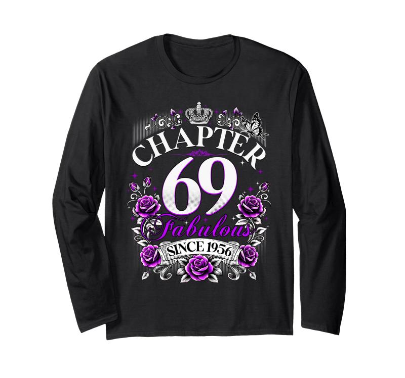 Womens Chapter 69 Fabulous Since 1956 69th Birthday Design Ĺµ