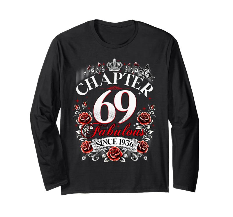 Womens Chapter 69 Fabulous Since 1956 69th Birthday Design Ĺµ