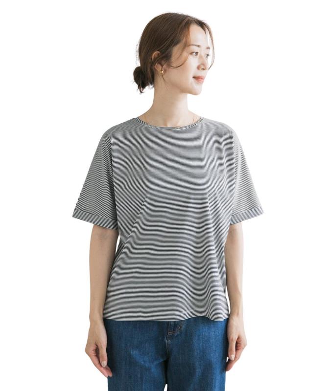 [アーバンリサーチ ドアーズ] tシャツ 『UVカット/接触冷感/マシンウォッシャブル』シルキーコットンロールスリーブプルオーバー レディース DRA5-21E128