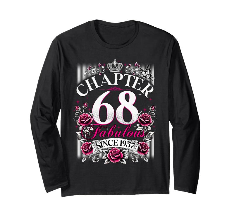 Womens Chapter 68 Fabulous Since 1957 68th Birthday Design Ĺµ