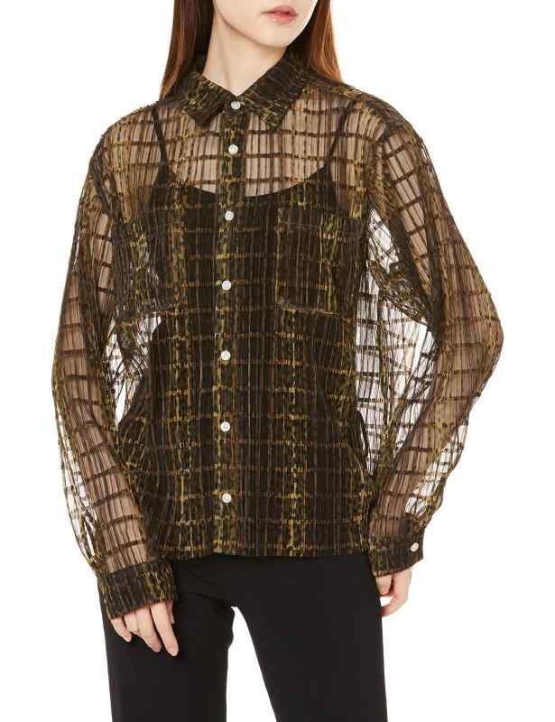 餷Ʋåפ㤨[X-girl] PLEATED SHEER SHIRTǥפβǤʤ4,328ߤˤʤޤ