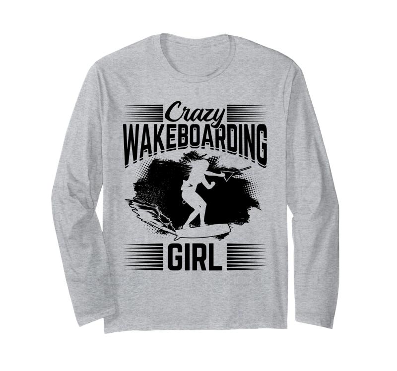クレイジー ウェイクボード 女の子 ウェイクサーフィンガール 長袖
