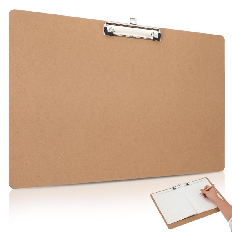 Rakuten - LIOOBO クリップボード A3 横型 木製【44.5×33cm 】バインダー 画板 MDFボード 強力クリップ 下敷き スケッチ デッサン 製図 図面 建築現場