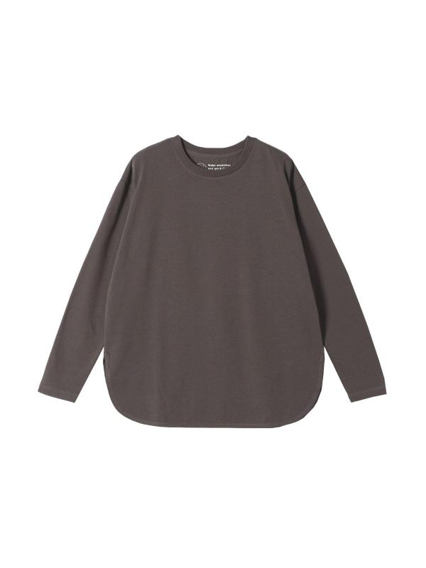[シップス エニィ] 吸水速乾〉ラウンドヘム ロングスリーブ ワイド TEE 722000035(3)