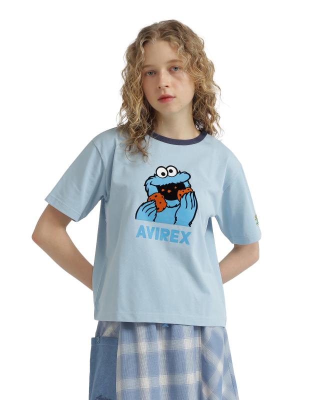 [å] SESAME STREET meets RINGER T-SHIRT WOMEN ߥȥ꡼ ǥ 783-5135628