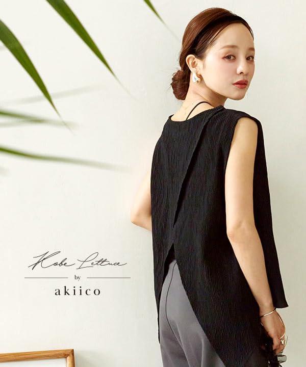 [神戸レタス] [ 田中亜希子さんコラボ ] ノースリーブ トップス レディース ワッシ...
