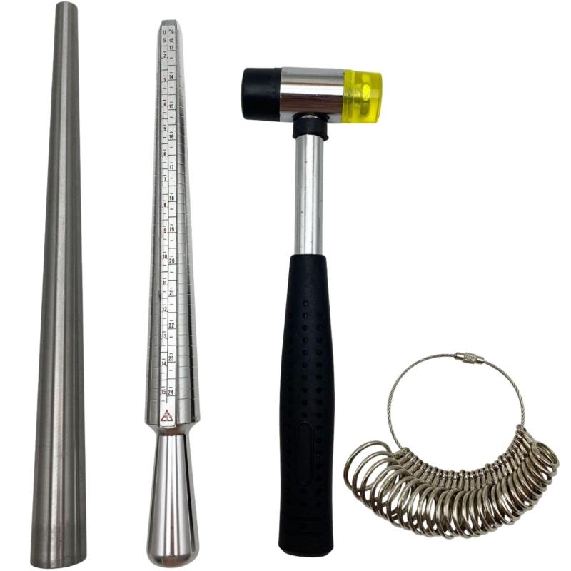 EU SOU リングゲージ 指輪 サイズ調整 日本規格 日本サイズ対応 計測 サイズ棒 補修ツール コンビハンマー ジュエリー 修理工具