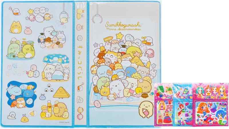 すみっコぐらし ブック型 文房具セット 42種類 お絵かきセット ステーショナリー + シール1枚 女の子用 お絵描きバッグ 色鉛筆 クレヨン kurasidou-10204832 暮らし堂ショップ サンプル画像3