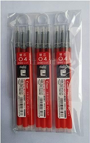 パイロット フリクション ポイントノック04 専用替芯[3本入] レッド LFPKRF30S43R×...
