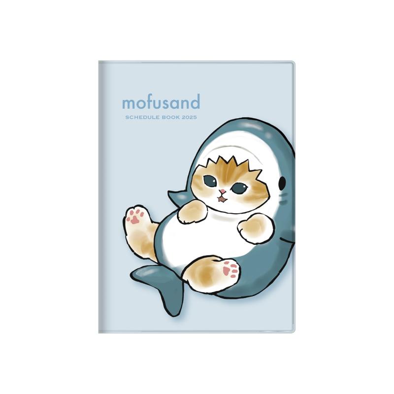 サンスター文具(Sun-Star Stationery) mofusand 2025年 手帳 月間 B6 サメにゃん S29580402025年版のマット感がユニークな定番人気の月間B6手帳【特長】手触りの良い梨地カバーが高級感を演出しビジネス用途にもオススメ【内容】ペンホルダー付 / 本文:64ページ / カレンダー・月間スケジュール(2024年10月～2025年12月・六曜入)・年間プラン・メモ・路線図【表紙仕様】梨地フルカラーカバー【サイズ】132mm×188mm×6mm【材質】表紙:PVC/本文:紙