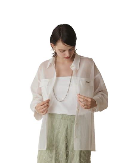 [グレースコンチネンタル] モダン 2025SSメッシュオーバーシャツ レディース