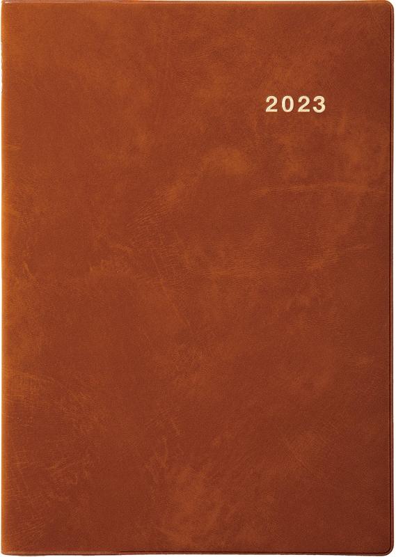 Rakuten - 3221 SANNO NEWブロック・A5判(茶)(2023年版1月始まり手帳) (SANNO DIARY)