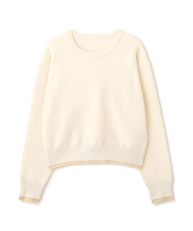 [エヌナチュラルビューティーベーシック*] セーター 接結レイヤード風ニット レディース(3)