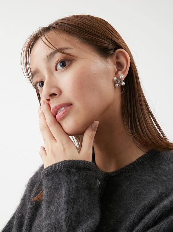 [ミラオーウェン] モチーフパールストーンピアス 09WGA255575 レディース SLV Free Size kurasidou-10203252 暮らし堂ショップ サンプル画像3