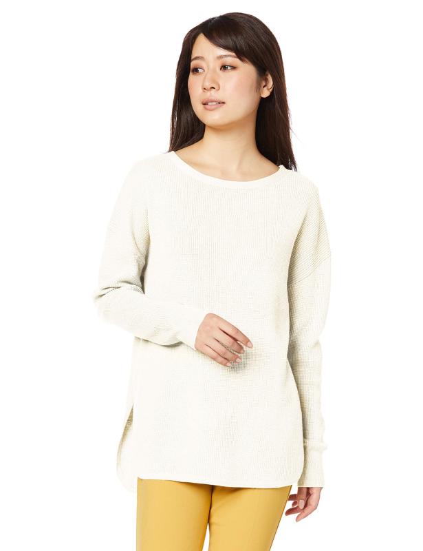 Rakuten - NATURAL BEAUTY BASIC(ナチュラルビューティーベーシック) セーターワッフルニット差込レディース