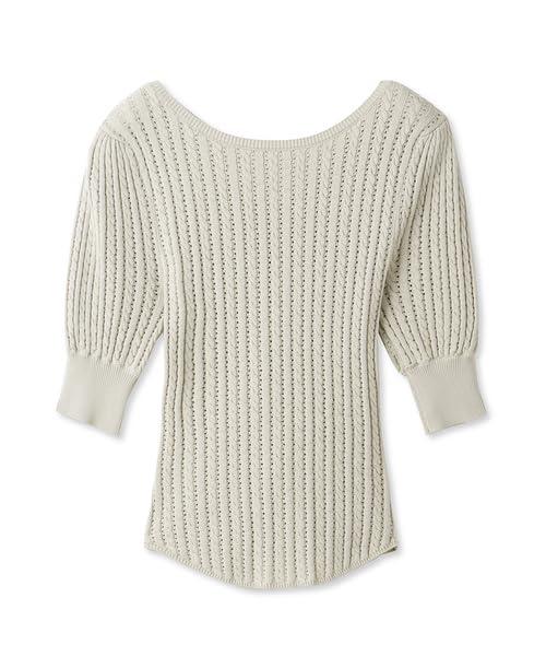 [スナイデル] バックオープンリボンニットTOPS SWNT241166 レディース