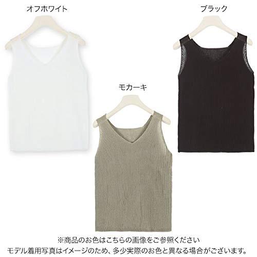 [神戸レタス] 前後2wayノースリーブリブニット [C4839]