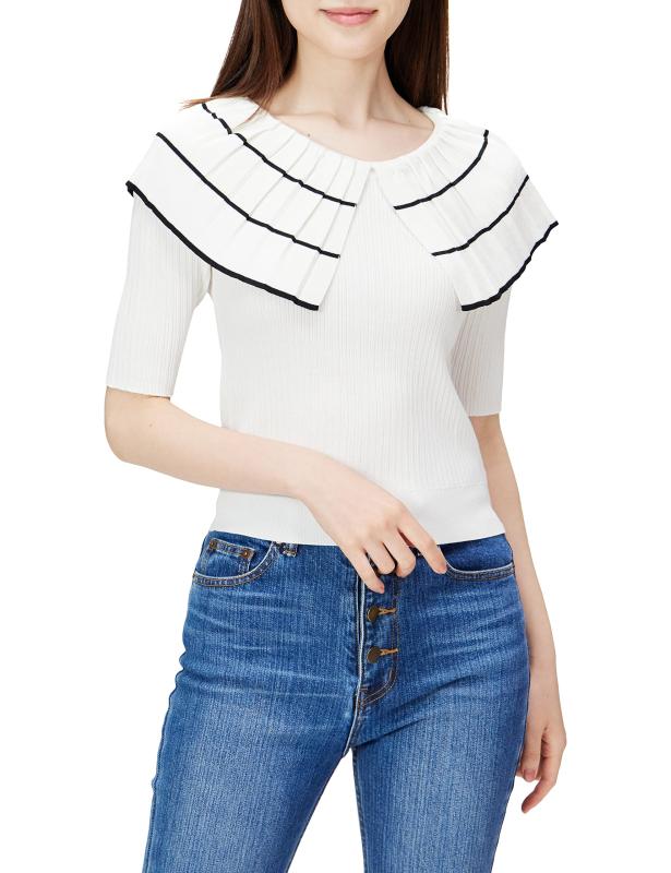 [ジル バイ ジルスチュアート] セーター ビックカラーニットトップス レディースのサムネイル