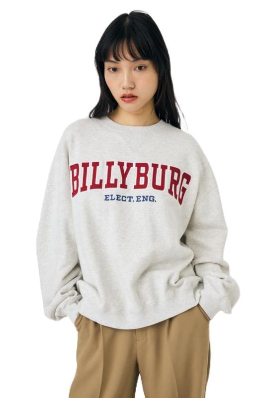 [マウジー] スウェット BILLYBURG PATCHED