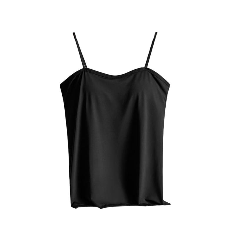 [Uroi] カップ付き ブラトップ レディース キャミソール カップ一体式 インナー 高弾力 冷感 さらり快適 フィット 軽量 ストレスフリー ノンワイヤーブラ トップス ルームウェア