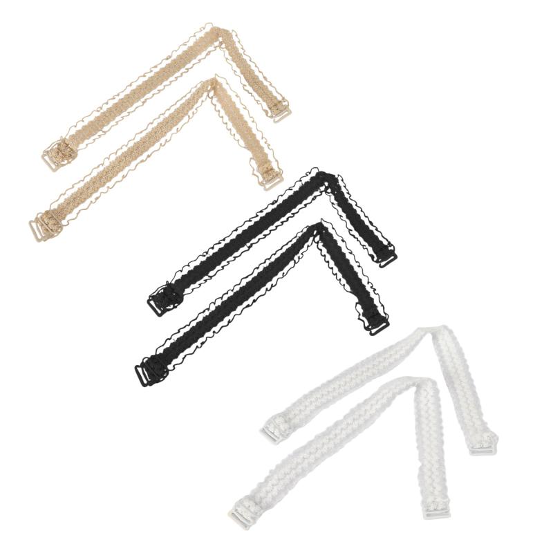 [VOCOSTE] ブラストラップ 肩ひも 肩ストラップ レースショルダー 弾性 肩紐 調節可能 交換用肩ひも 3ペア