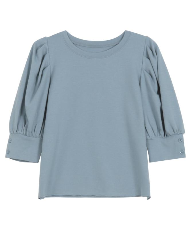[神戸レタス] スウェット パフスリーブ トップス レディース 半袖 春服 夏服 上品 ...