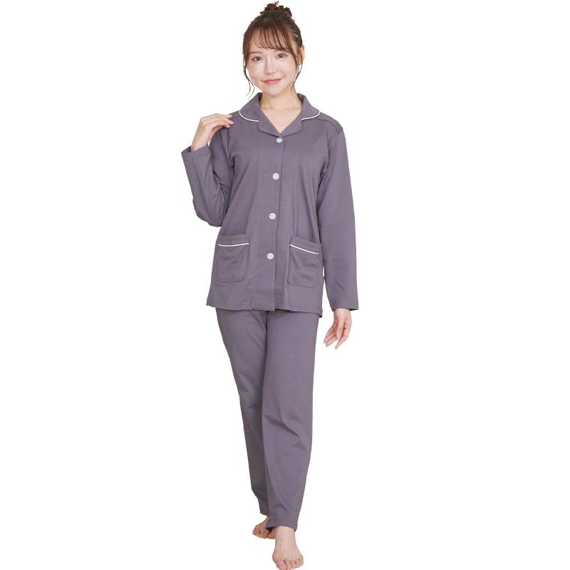 【睡眠専門家監修】 Luanna Jena パジャマ レディース 綿100 ルームウェア シルケット 天竺 長袖 上下セット 春夏秋冬 快眠設計 QWHI07