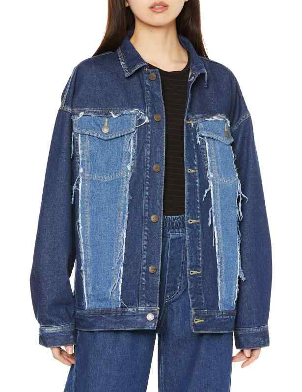 樂天商城 - [エックスガール] アウター 2-TONE DENIM JACKET レディース