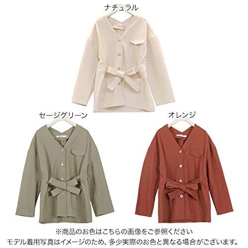 KOBE LETTUCE 神戸レタス ベルト付き カツラギ ノーカラー ジャケット [K920] レデ...