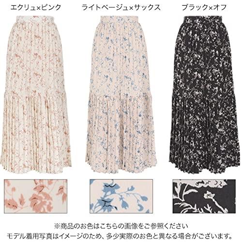 [神戸レタス] 花柄プリーツマーメイドスカート [M3565]