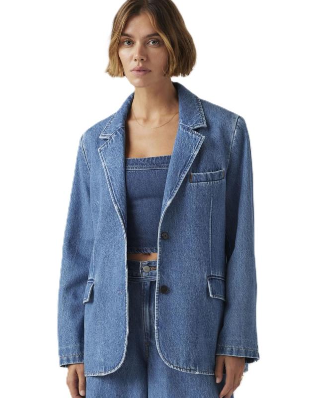 Levi's(リーバイス) デニムジャケットSTELLA クラシック ボタン ソフトデニム ブレザーレディース