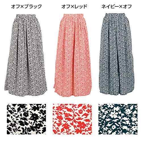 KOBE LETTUCE 神戸レタス 小花柄 ロング フレアスカート レディース [M2387]