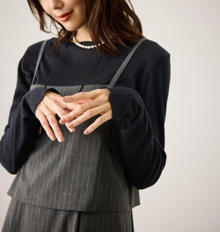 ロペピクニック (UVカット×膝抜けしない) トタンテレコアイラインスカート レディース GDC55240 クロメイン (01) 36 kurasidou-10121948 暮らし堂ショップ サンプル画像2