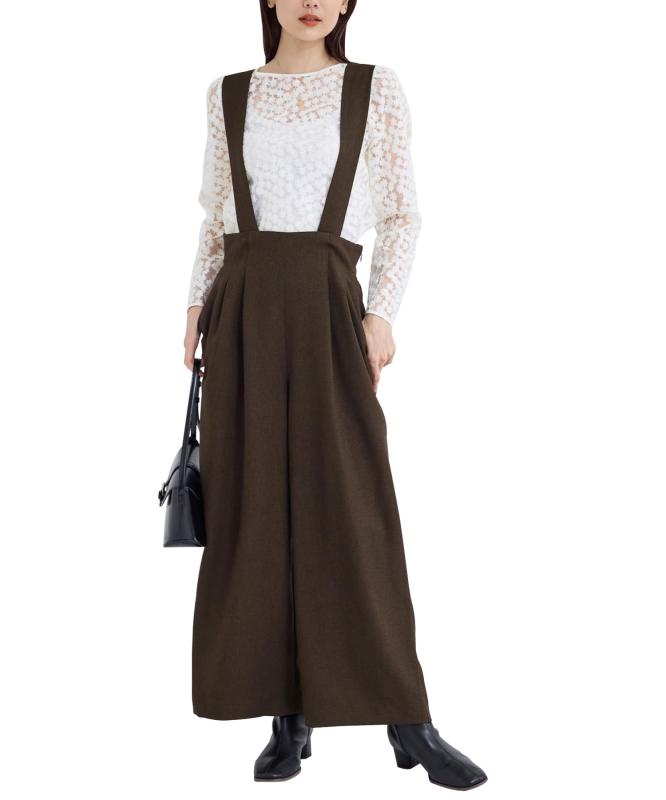 ROPE' PICNIC(ロペピクニック) パンツウールライクサスペンダー付きパンツレディース kurasidou-10129926 暮らし堂ショップ パッケージ画像
