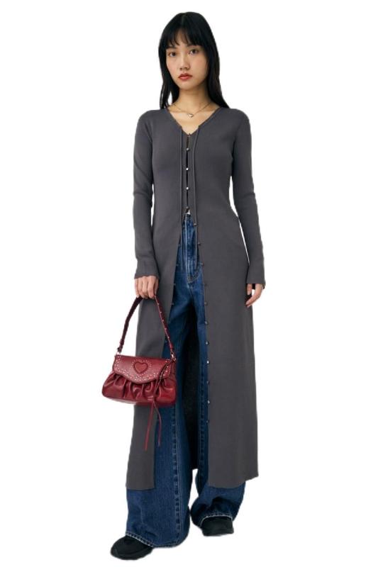 [マウジー] LOOP ACCENT ニット ドレス 0