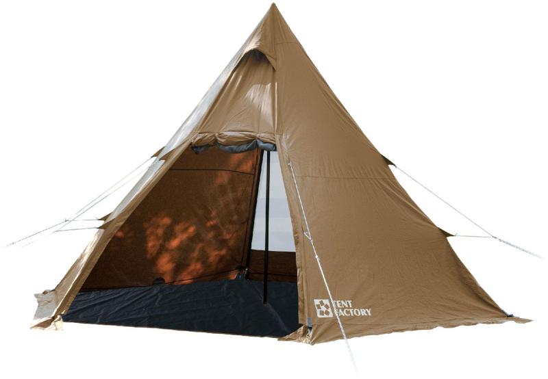 Rakuten - テントファクトリー(Tent Factory) アウトドア Hi-TCワイドワンポールテントRG オリジナル素材Hi-TC採用 TFTCP6RG