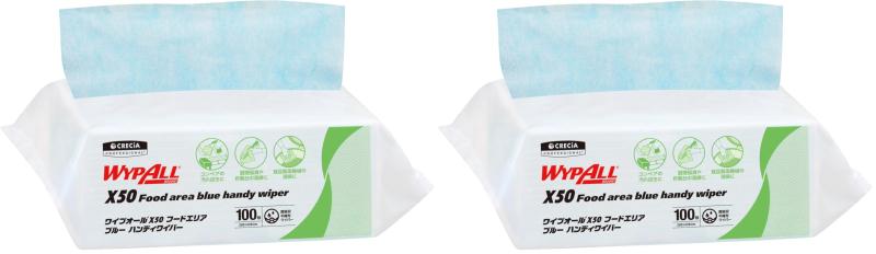 Rakuten - クレシア ワイプオール X50 フードエリア ブルー 100枚