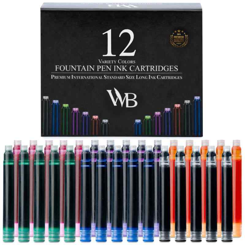 Wordsworth & Black 12パック万年筆用インクリフィル