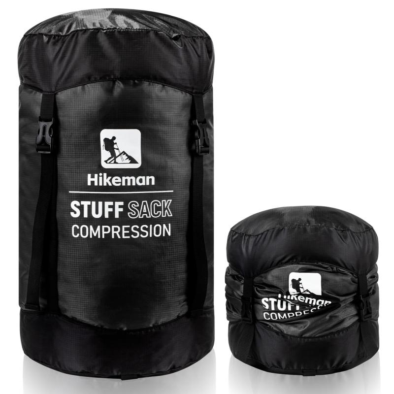 Rakuten - コンプレッションバッグ 寝袋圧縮袋 50%まで圧縮 防水 46L/32L/19L 軽量 寝袋収納 圧縮バッグ 耐摩耗性 シュラフ 衣類収納 スタッフバッグ キャンプ 登山 旅行 ハイキング