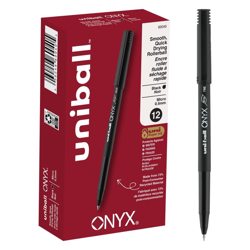 uniball ローラーボールペン、マイクロ。