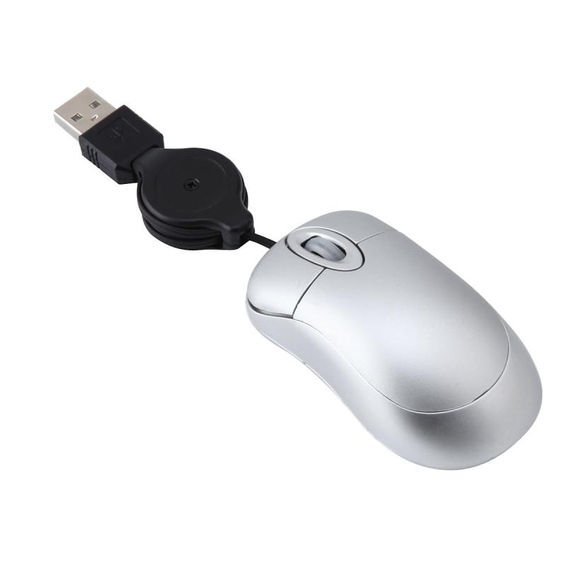 【送料無料】マウス usb 有線 超小型 格納式 超軽量37グラム1000DPI 伸縮マウス ミニ 薄型 小手 耐久性 ノートパソコン/PC/WINDOWS/VISTA対応 (ブルー)