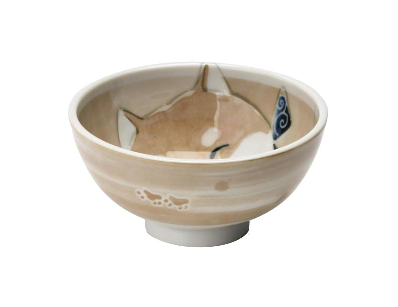 カネセ 笑いぬ(わらいぬ)軽量茶碗 オレンジ DG-007