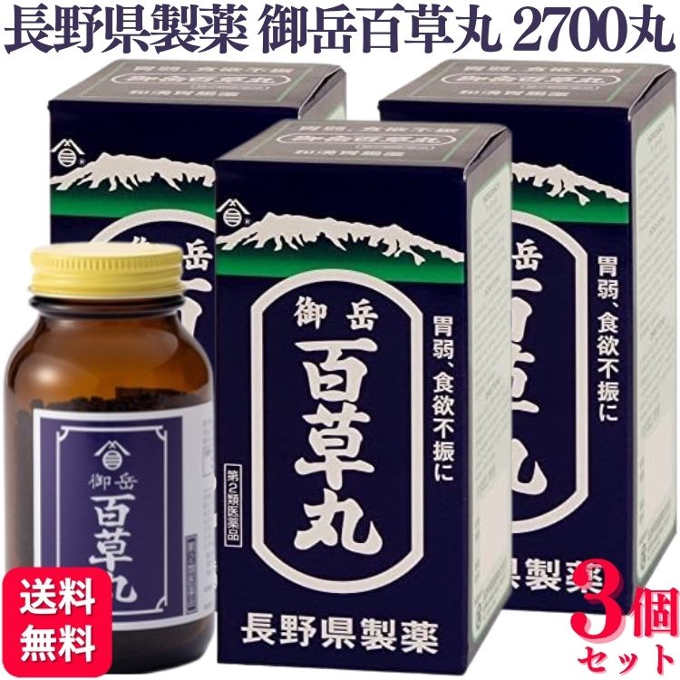 【第2類医薬品】【3個セット】 長野県製薬 御岳百草丸 27