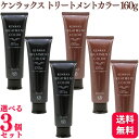 【選べる3個セット】 インターコスメ ケンラックス トリートメントカラー 160g ブラウン・ブラック KENRAX ヘアマニキュア 白髪をカバー 待たずに染まる ヘアカラー