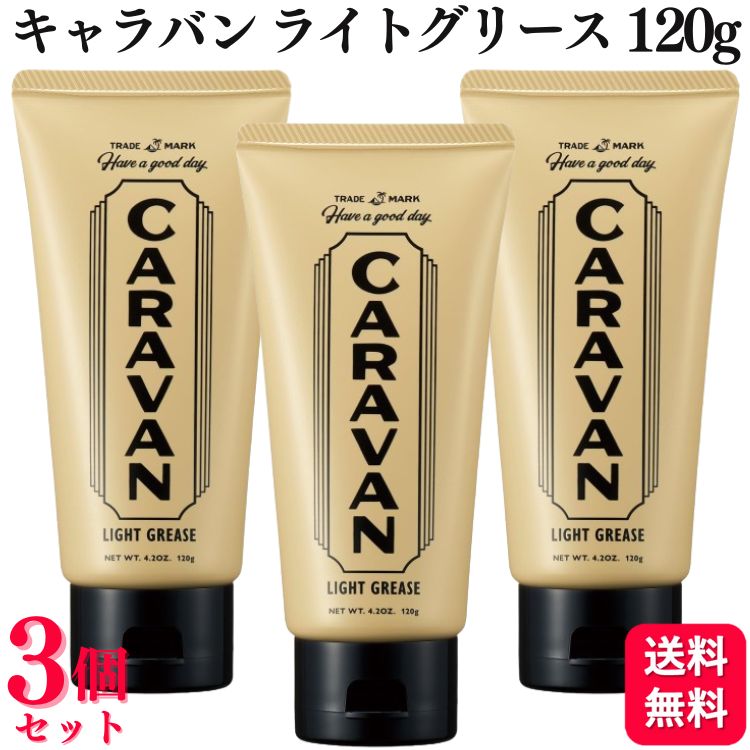 【3個セット】 デミコスメティクス キャラバン ライトグリース 120g ウエット パーマ