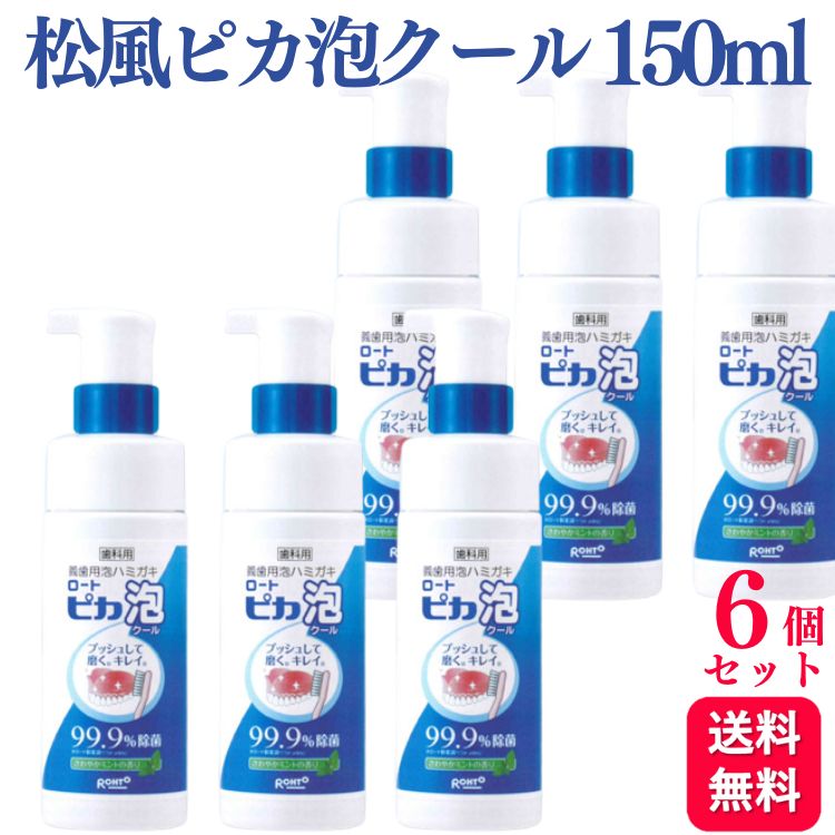 松風 義歯用泡ハミガキ ロート ピカ 泡クール 150ml