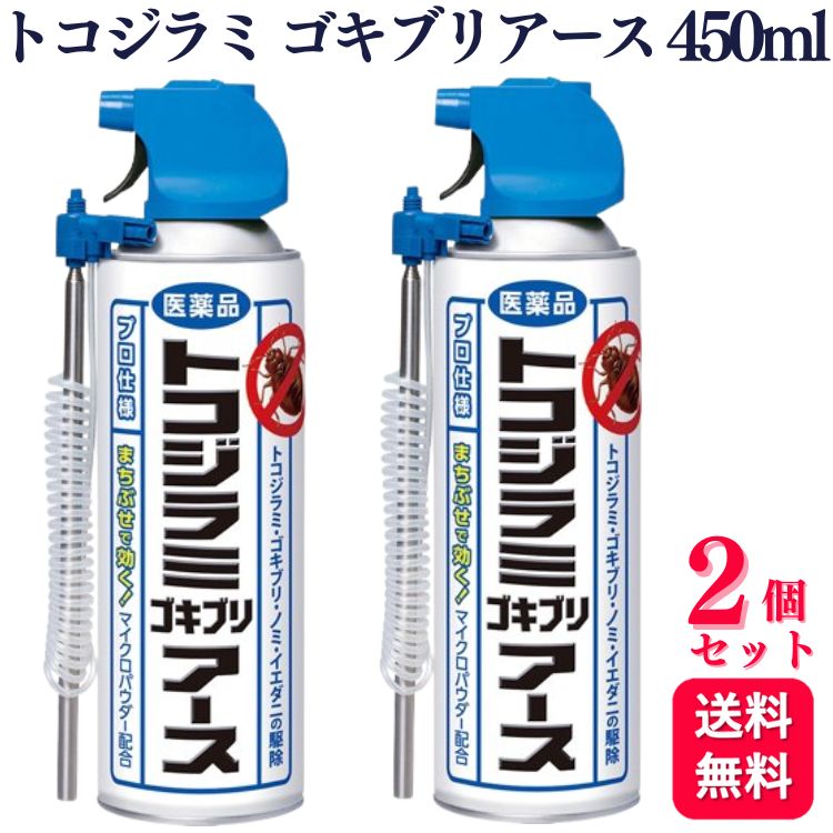 【第2類医薬品】【2個セット】 アース製薬 トコジラミゴキブリアース 450ml 殺虫スプレー 殺虫剤